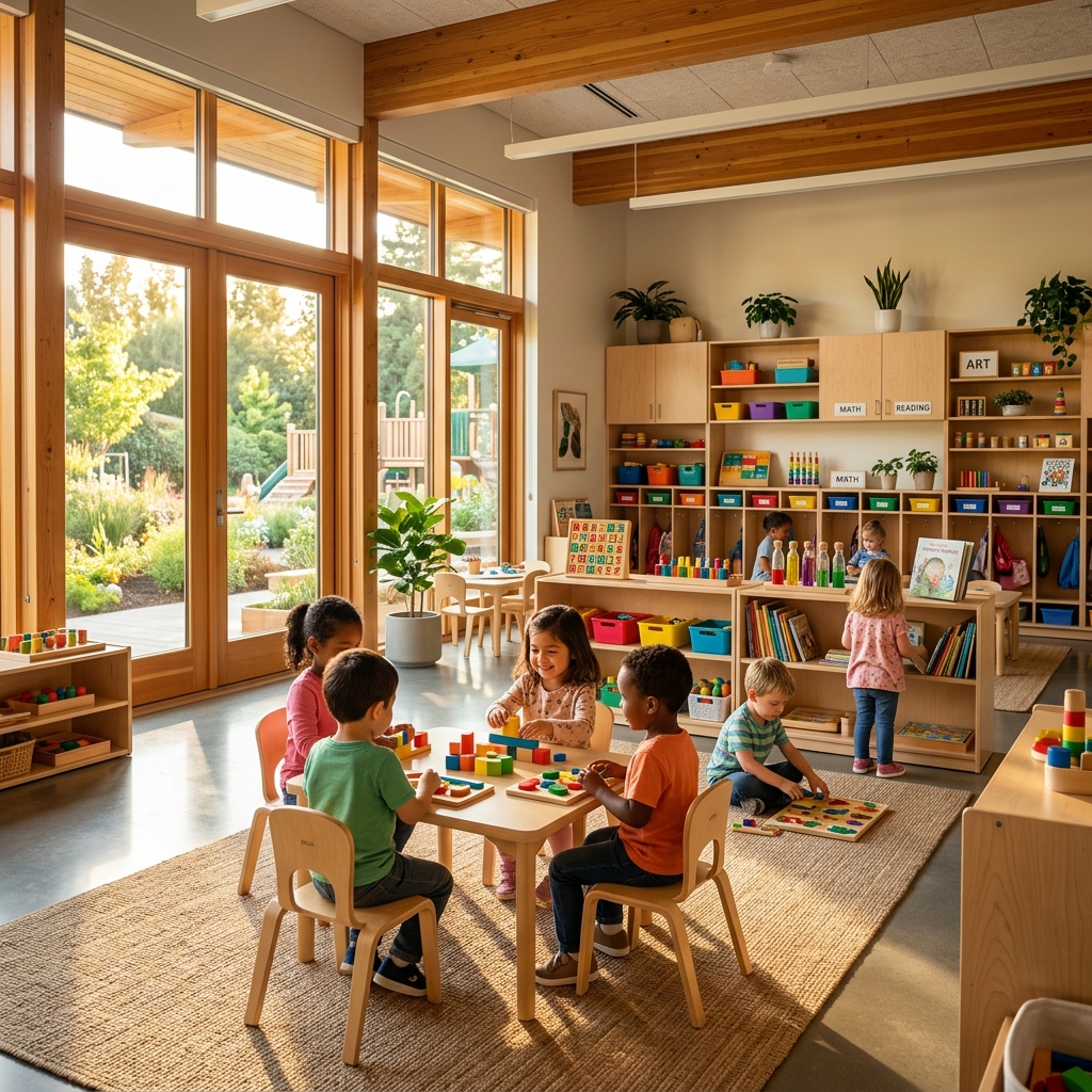 Children at a childcare center